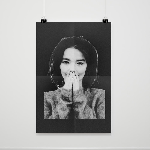Bjork Debut Singer Electronic Pop Poster