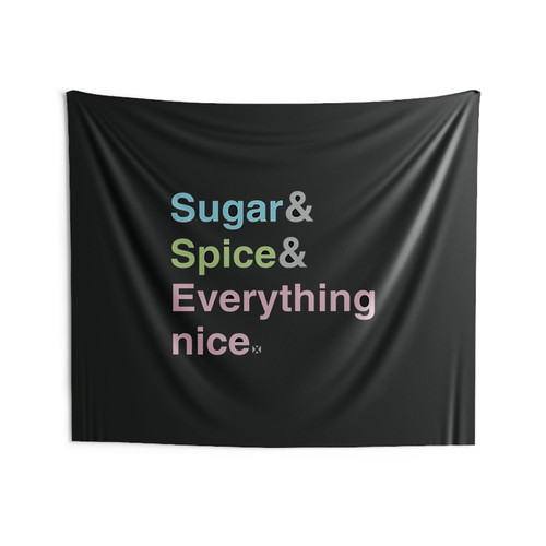 Powerpuff Girls Sugar Spice Everything Nice Wall Tapestries