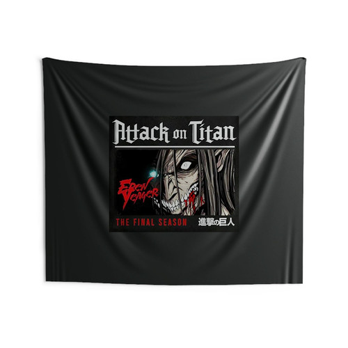 Retro Vintage Eren Yeager Attack On Titan The Final Season Wall Tapestries Retro Vintage Eren Yeager Attack On Titan The Final Season Wall Tapestries