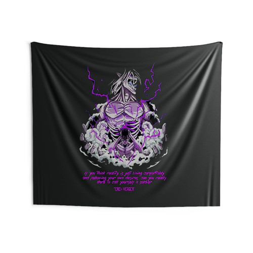 Retro Vintage Eren Yeager Attack On Titan Wall Tapestries Retro Vintage Eren Yeager Attack On Titan Wall Tapestries