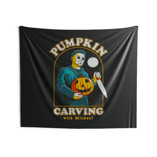 Carving With Michael Halloween Horror Nights Wall Tapestries Carving With Michael Halloween Horror Nights Wall Tapestries