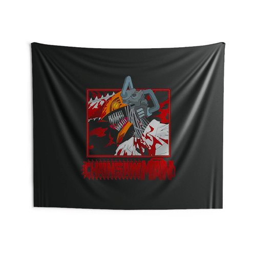 Chainsaw Anime Guy Wall Tapestries