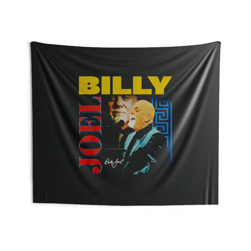 Billy Joel On Stage Signature Wall Tapestries Billy Joel On Stage Signature Wall Tapestries