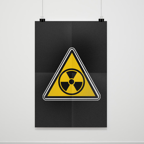 Chernobyl Radioactive Warning Triangle Poster