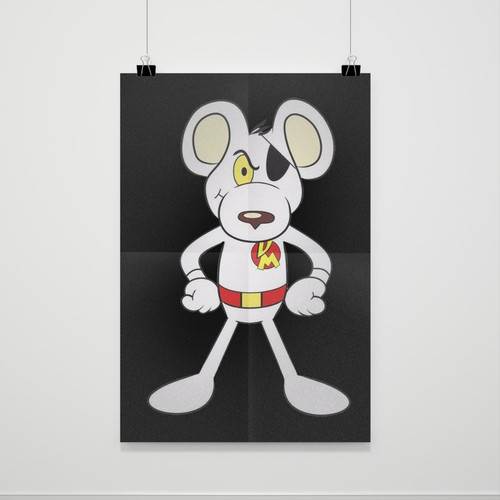 Danger Mouse Penfold British Tv Series Cartoon Film Poster