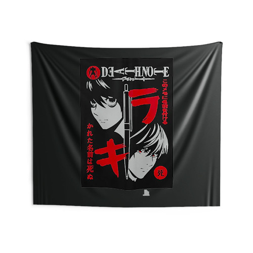 Death Note Poster Light And L Wall Tapestries Death Note Poster Light And L Wall Tapestries