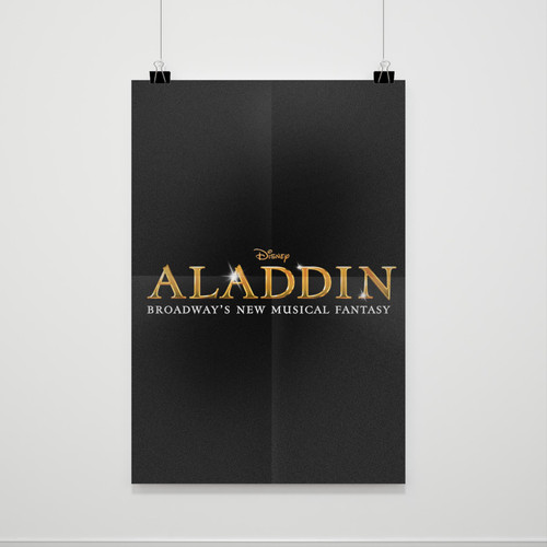 Disney Aladdin Broadways New Musical Fantasy Logo Poster