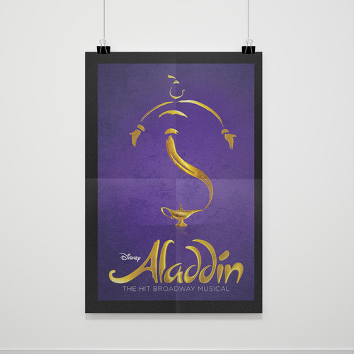 Disney Aladdin The Hit Broadway Musical Art Poster Poster