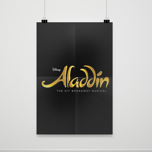 Disney Aladdin The Hit Broadway Musical Logo Poster
