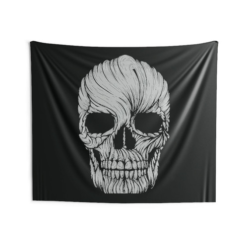 Skeleton Skull Goth Love Wall Tapestries