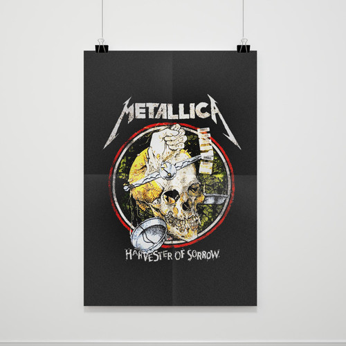 Distressed Metallica Poster Distressed Metallica Poster