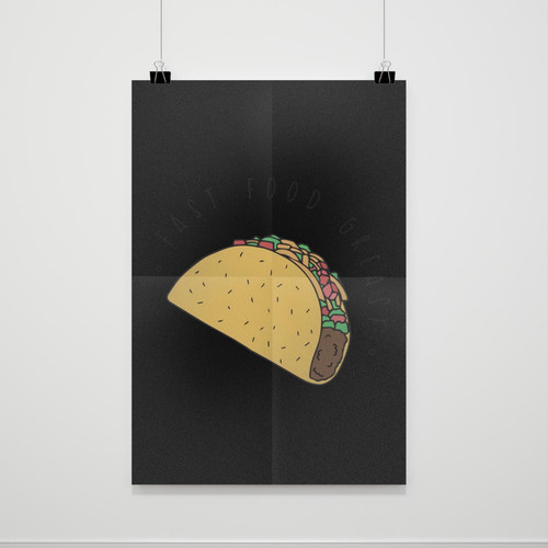 Fast Food Greasy Poster