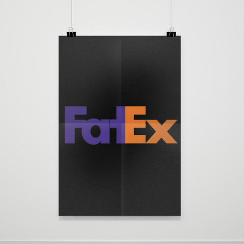 Fatex Funny Fedex Parody Poster