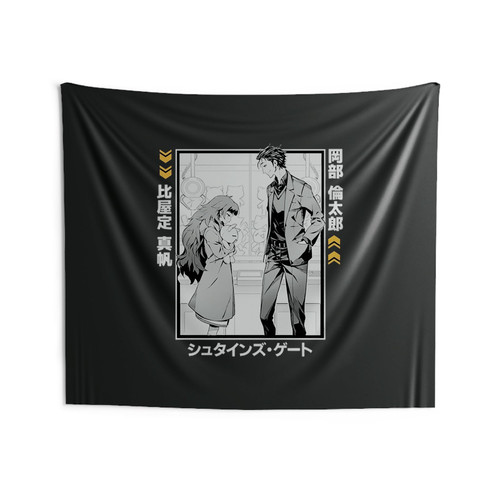 Steins Gate Rintaro Okabe Maho Hiyajo Anime Wall Tapestries Steins Gate Rintaro Okabe Maho Hiyajo Anime Wall Tapestries