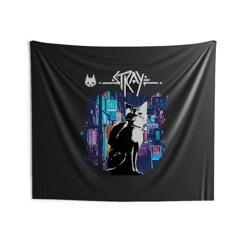 Stray Video Game Stray Cat Wall Tapestries Stray Video Game Stray Cat Wall Tapestries
