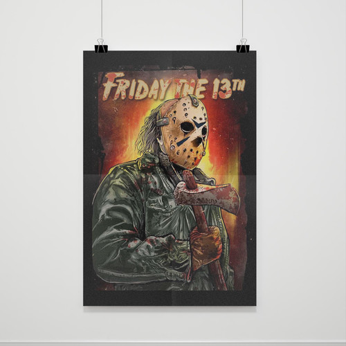 Friday The 13Th Art Poster Poster Friday The 13Th Art Poster Poster