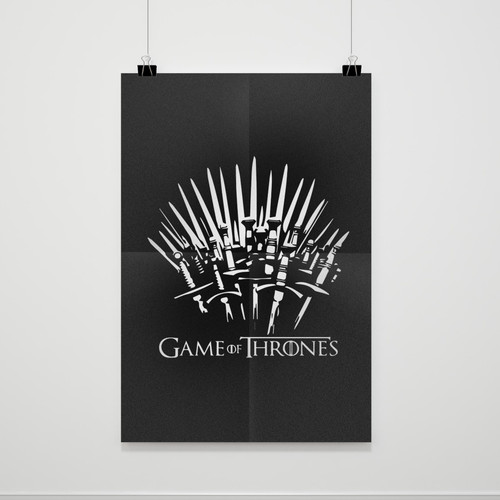 Game Of Thrones Got Logo Swords Poster