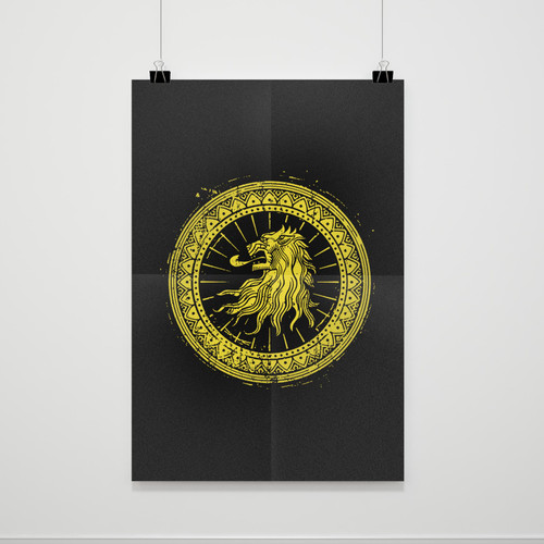 Game Of Thrones Seal Of Lions Poster Game Of Thrones Seal Of Lions Poster