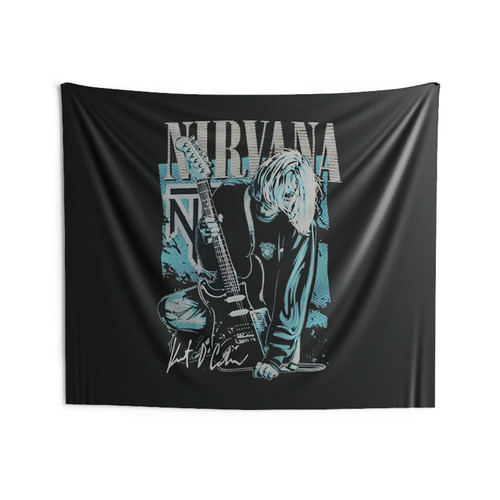 Kurt Cobain Nirvana Kurt D Cobain Wall Tapestries