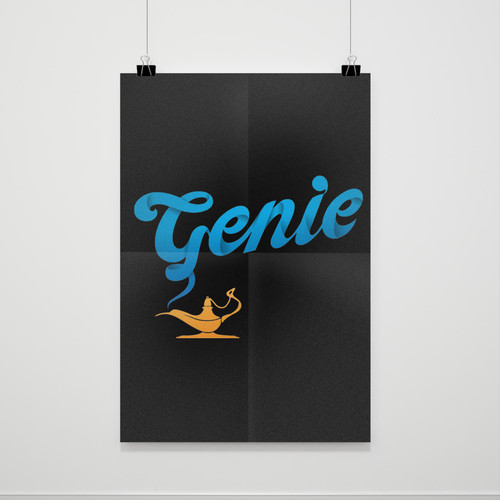 Genie Aladdin Disney Poster