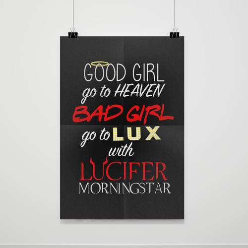 Go To Lux With Lucifer Poster