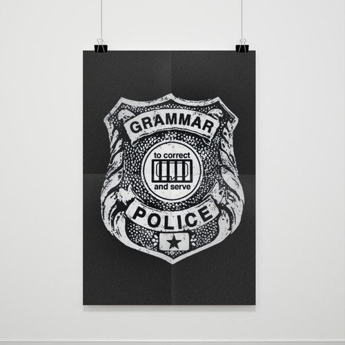 Grammar Police Poster