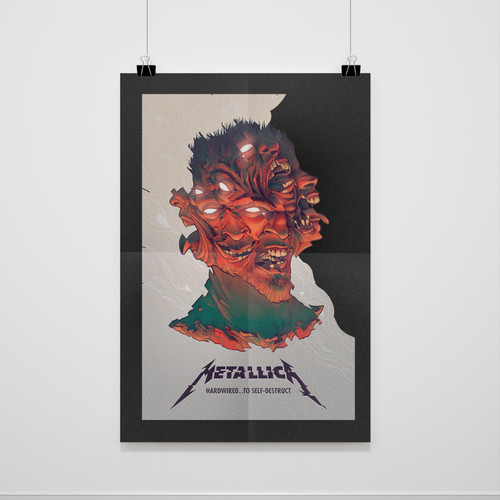 Hardwired To Self Destruct Metallica Poster