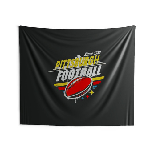 Pittsburgh Football Since 1933 Vintage Wall Tapestries Pittsburgh Football Since 1933 Vintage Wall Tapestries