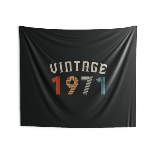Vintage 1971 50Th Birthday Wall Tapestries Vintage 1971 50Th Birthday Wall Tapestries