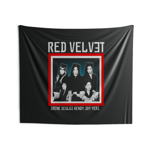 Red Velvet Blue Room Wall Tapestries