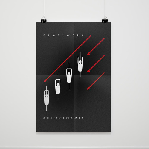 Kraftwerk Aerodynamik Electronic Synth Neu Krautrock Poster