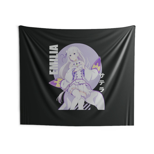 Zero Emilia Anime Logo Art Wall Tapestries Zero Emilia Anime Logo Art Wall Tapestries