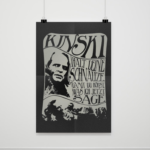 Lustiges Spruche Herren Klaus Kinski Poster Lustiges Spruche Herren Klaus Kinski Poster