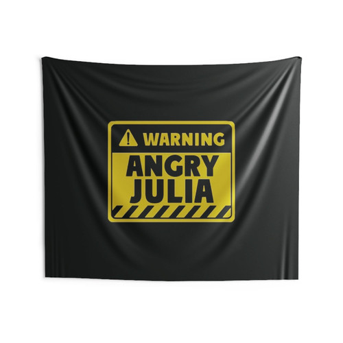 Angry Julia Wall Tapestries