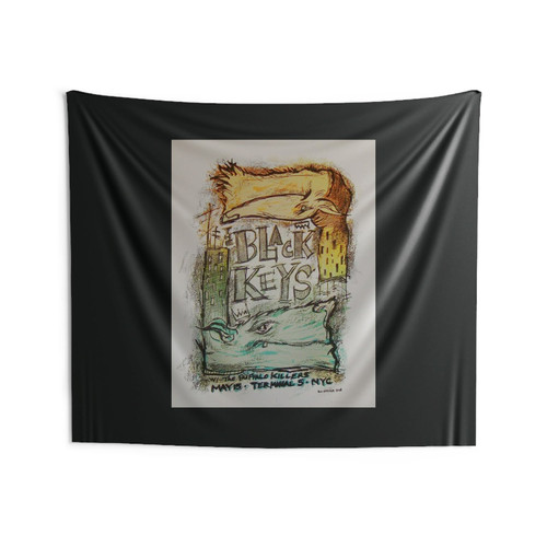 2008 The Black Keys Nyc Concert Poster Wall Tapestries