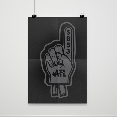 One Super Bowl Logo Poster
