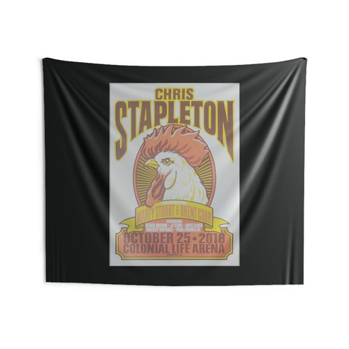 2018 Chris Stapleton Columbia Silkscreen Concert Poster Wall Tapestries