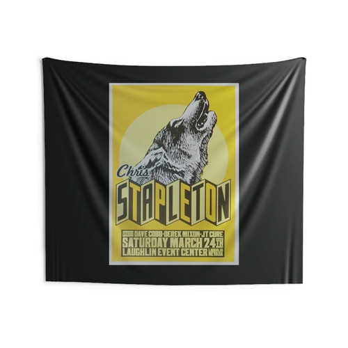 2018 Chris Stapleton Laughlin Silkscreen Concert Poster Wall Tapestries