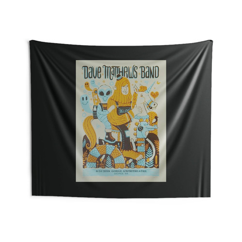 2018 Dave Matthews Band Gorge I Silkscreen Wall Tapestries