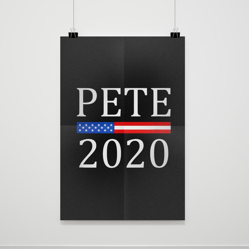 Pete Buttigieg Us Democratic President Election Poster