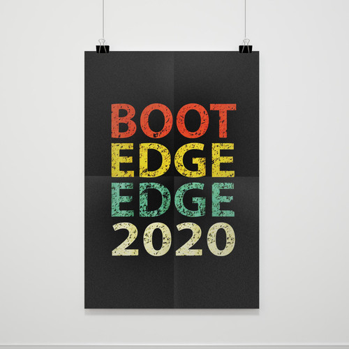Pete Buttigieg Vintaget Boot Edge Edge Presidential Election Poster