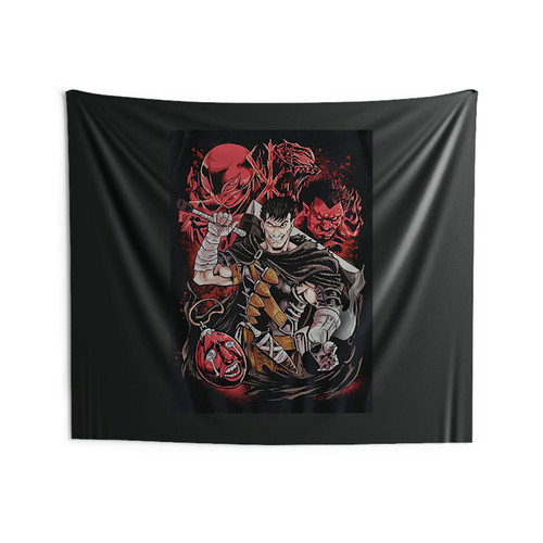 Berserk Guts Anime Vintage Wall Tapestries Berserk Guts Anime Vintage Wall Tapestries
