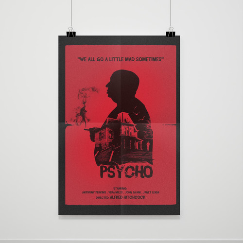 Psycho Weall Go A Little Mad Sometimes Poster