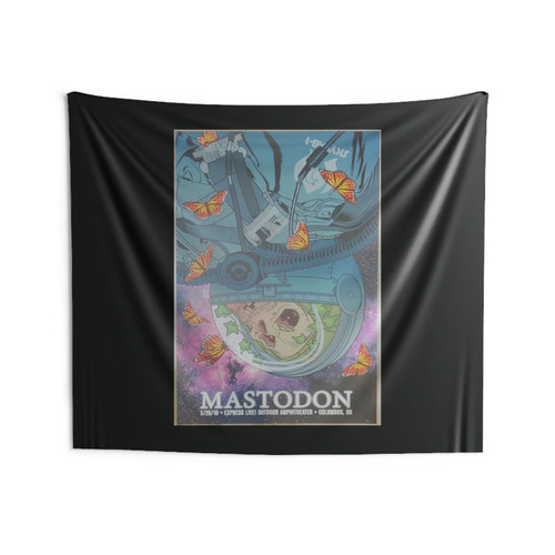 2019 Mastodon Columbus Silkscreen Wall Tapestries