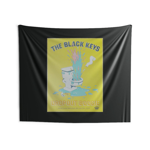 2022 The Black Keys Mansfield Silkscreen Concert Poster Wall Tapestries