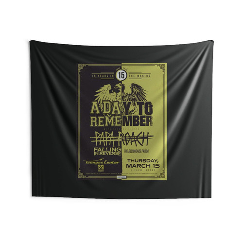 A Day To Remember Papa Roach 2018 Concert Wall Tapestries
