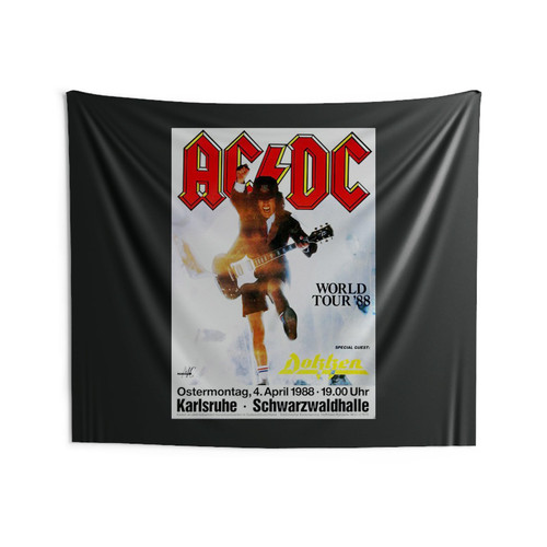 Ac Dc Heatseeker Karlsruhe 1988 Wall Tapestries