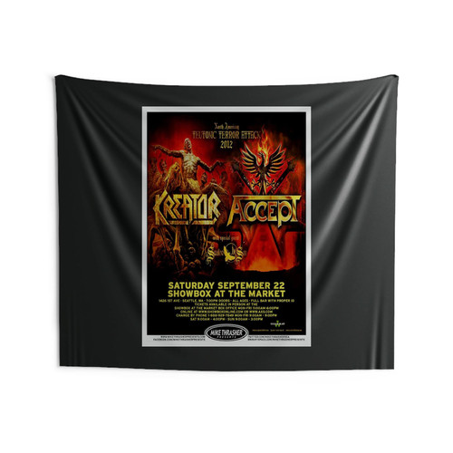 Accept Swallow The Sun 2012 Seattle Concert Tour Wall Tapestries
