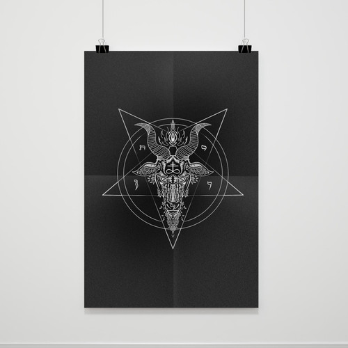 Satanic Goat Let Them Be For Signs Poster