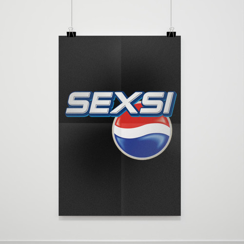 Sexsi Pepsi Logo Parody Poster
